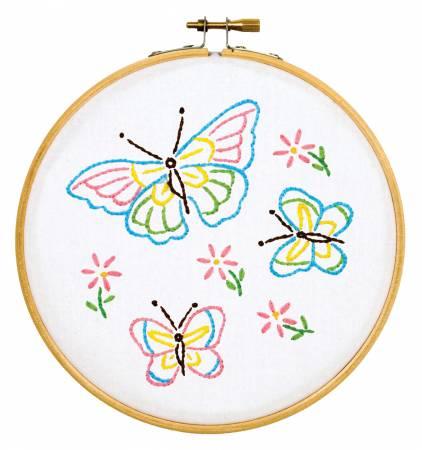Fluttering Butterflies Embroidery