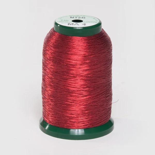 KingStar Metallic Embroidery Thread Red MA4