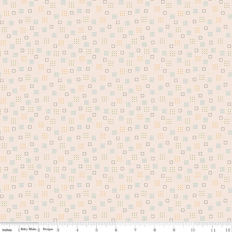 Autumn Squares Latte C14653-LATTE