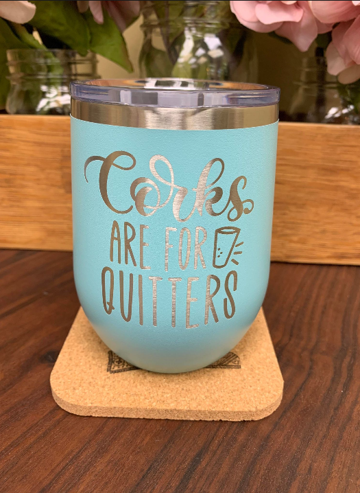 Corks for Quitters Wineglass