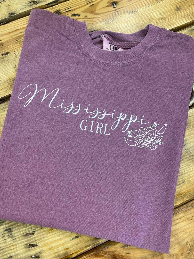 Mississippi Girl Maroon T-Shir