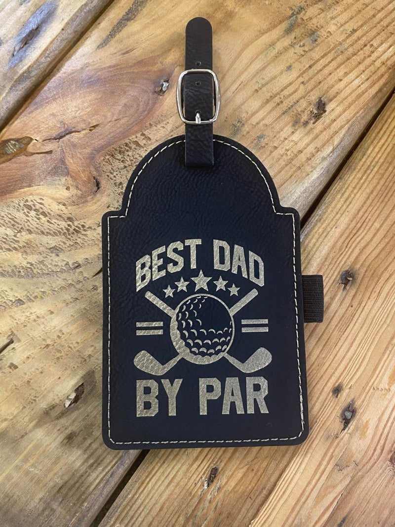Best Dad by Par Golf Bag Tag w