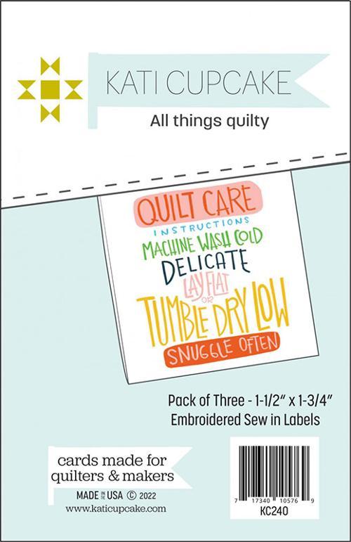 Sew In Quilt Labels Care