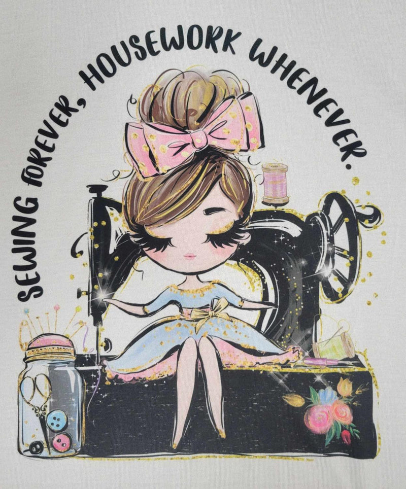 Housework Whenever T-Shirt Jerzees Silver 100% Poly