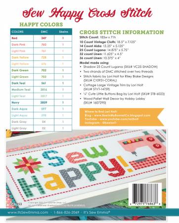 Sew Happy Cross Stitch