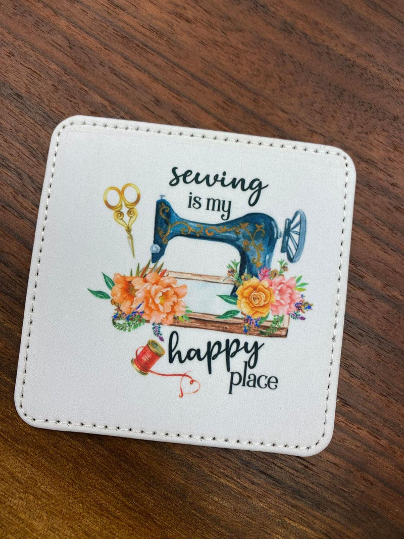 Sewing Happy Place Coaster