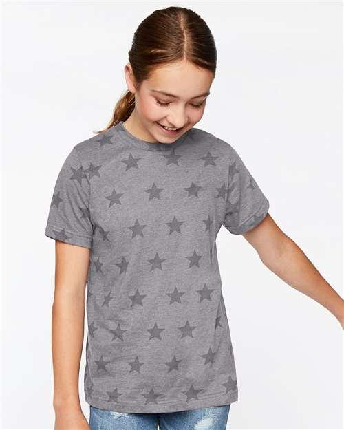 Youth Code Five Star Tee Graphite Heather