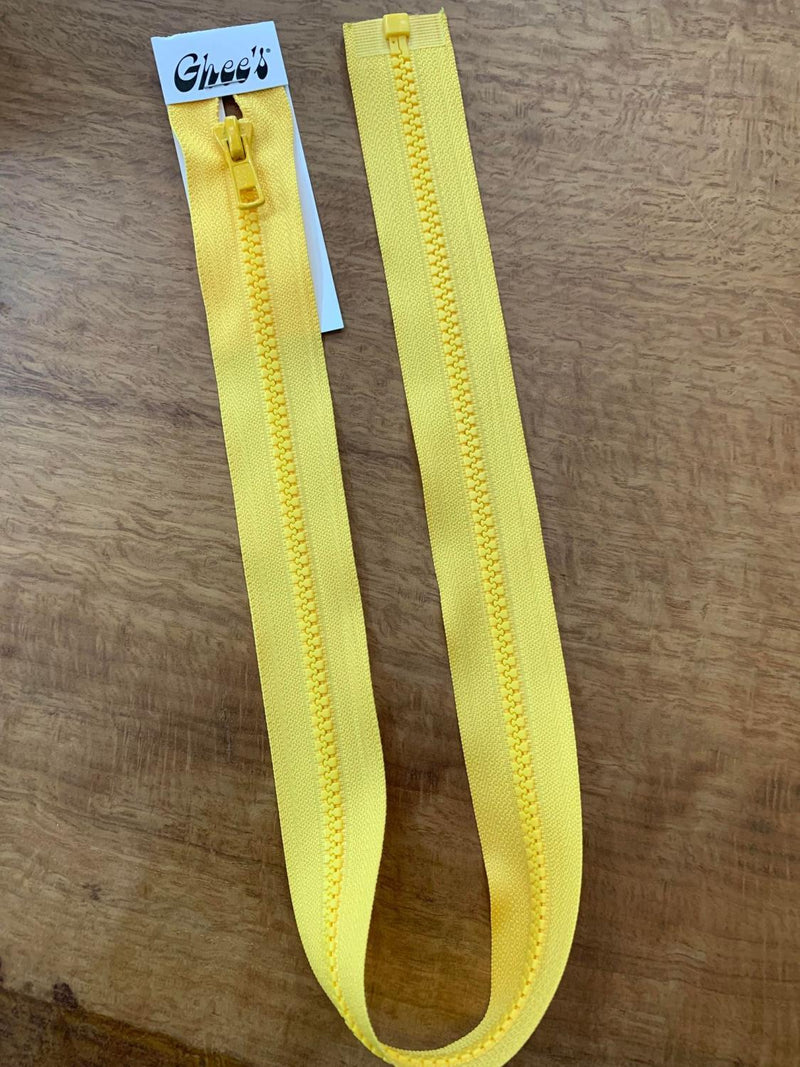 24" Corn Yellow Separating Zipper