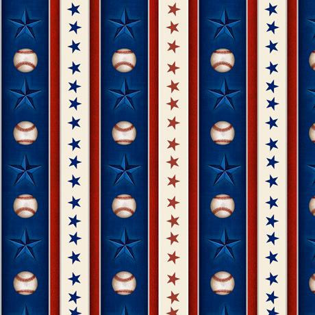 America's Pastime Small Baseball Stripe navy