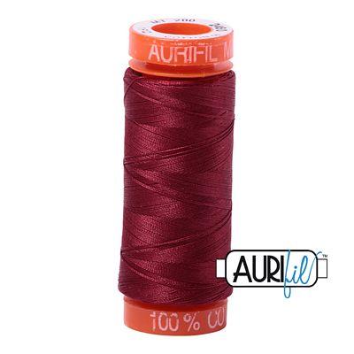 Aurifil 2460 200m 50wt Dark Carmine Red