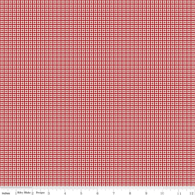 Bee Plaids Harvest Barn Red