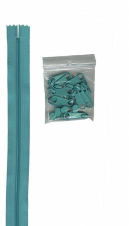 By Annie Turquoise Handbag Zipper By the Yard(4 Yards)