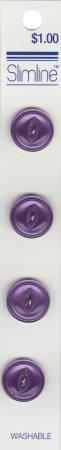 2 Hole Fisheye Button Lavender
