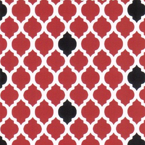 Small Quatrefoil Red and