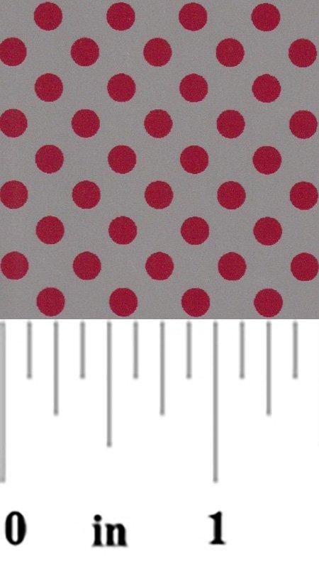 Grey and Red Dots