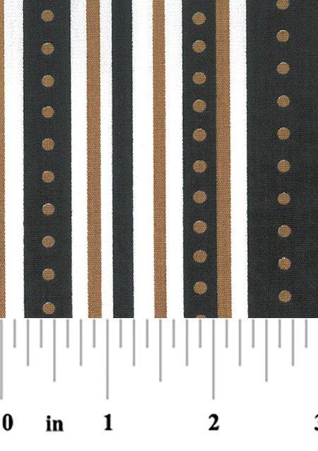 Black and Gold Stripe Fabric