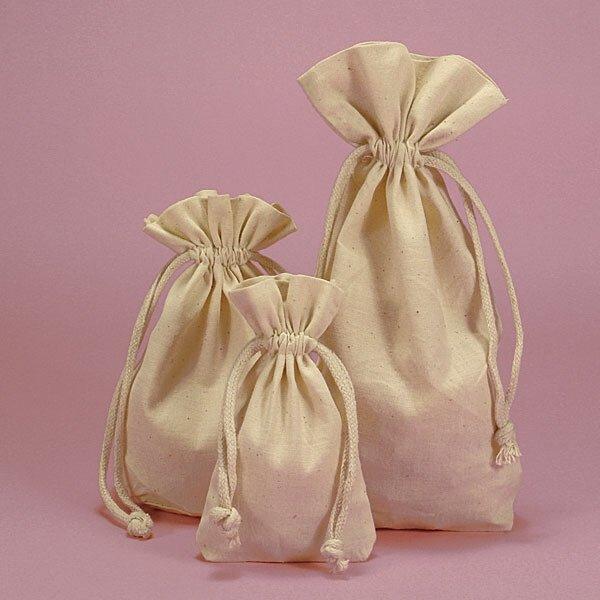Small Cotton Muslin Bag 3