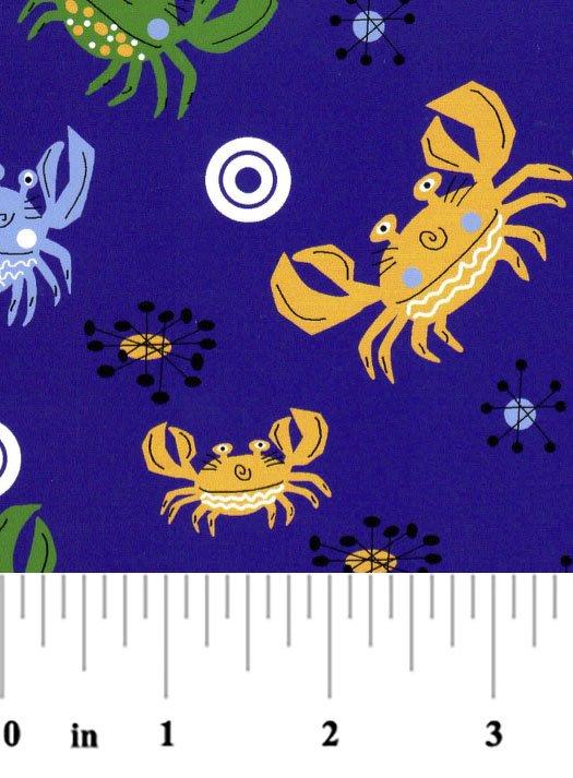 Crab Print Fabric