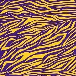 HTV Purple and Gold Tiger