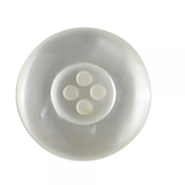 20mm White 2 Hole Polyester