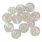 Shirt Buttons Off White 11mm