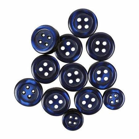 Shirt Buttons Navy 11mm and