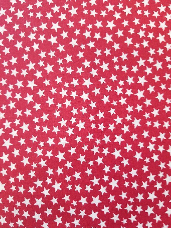 Red/White Stars 108" Quilt
