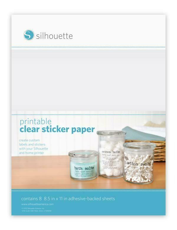 Silhouette Clear Sticker Paper