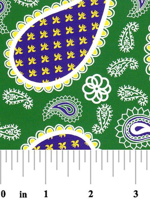 Purple and Green Paisley