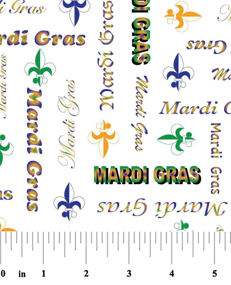 Mardi Gras Word Print
