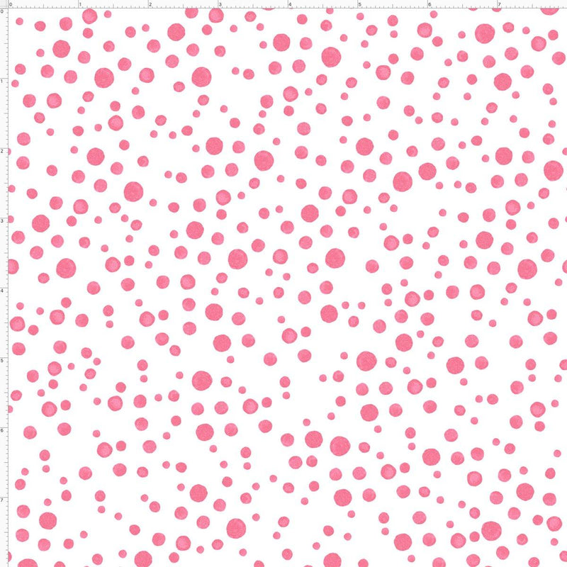 Balloon Dots White / Pink