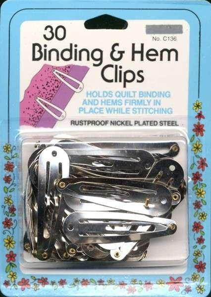Binding and Hem Clips