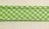 Pima Gingham Piping Lime
