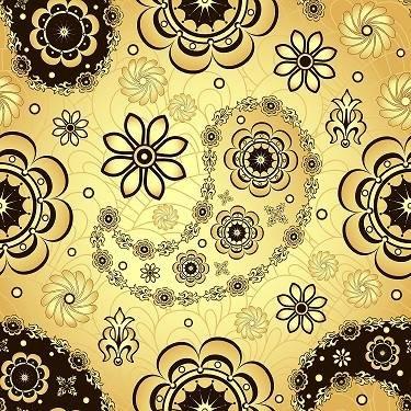 HTV Black And Gold Paisley