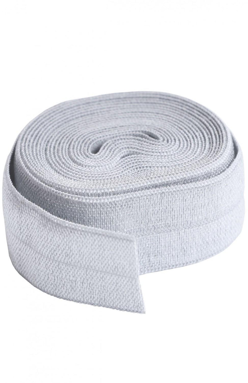 Fold-Over Elastic Pewter