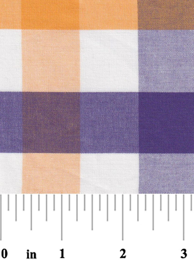 1" Purple and Gold Check