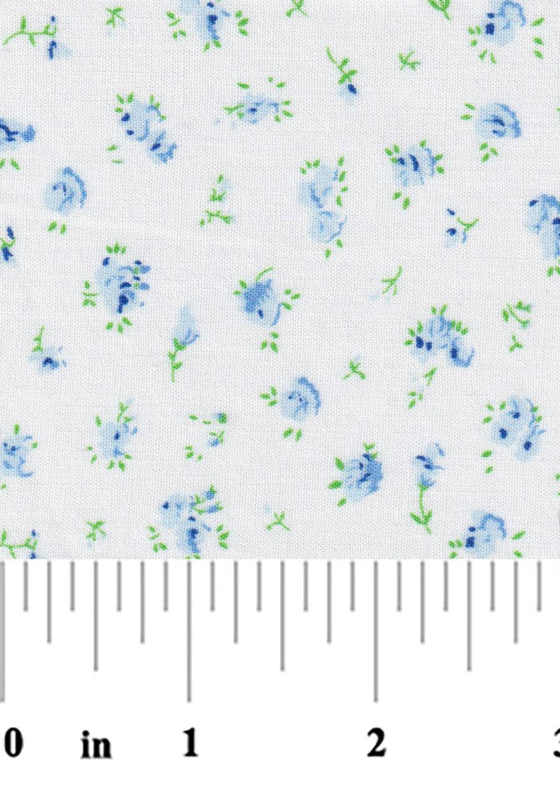 Blue and Green Floral