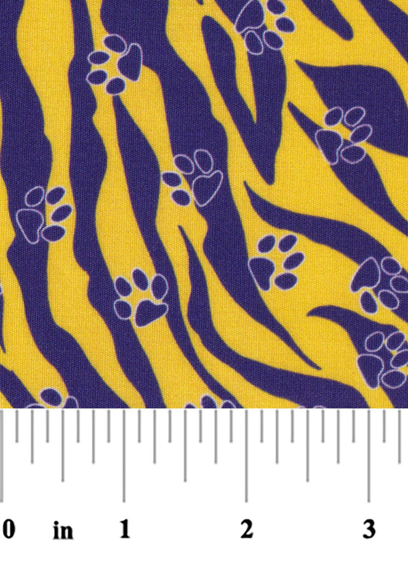 Paws on Purple Tiger Stripe