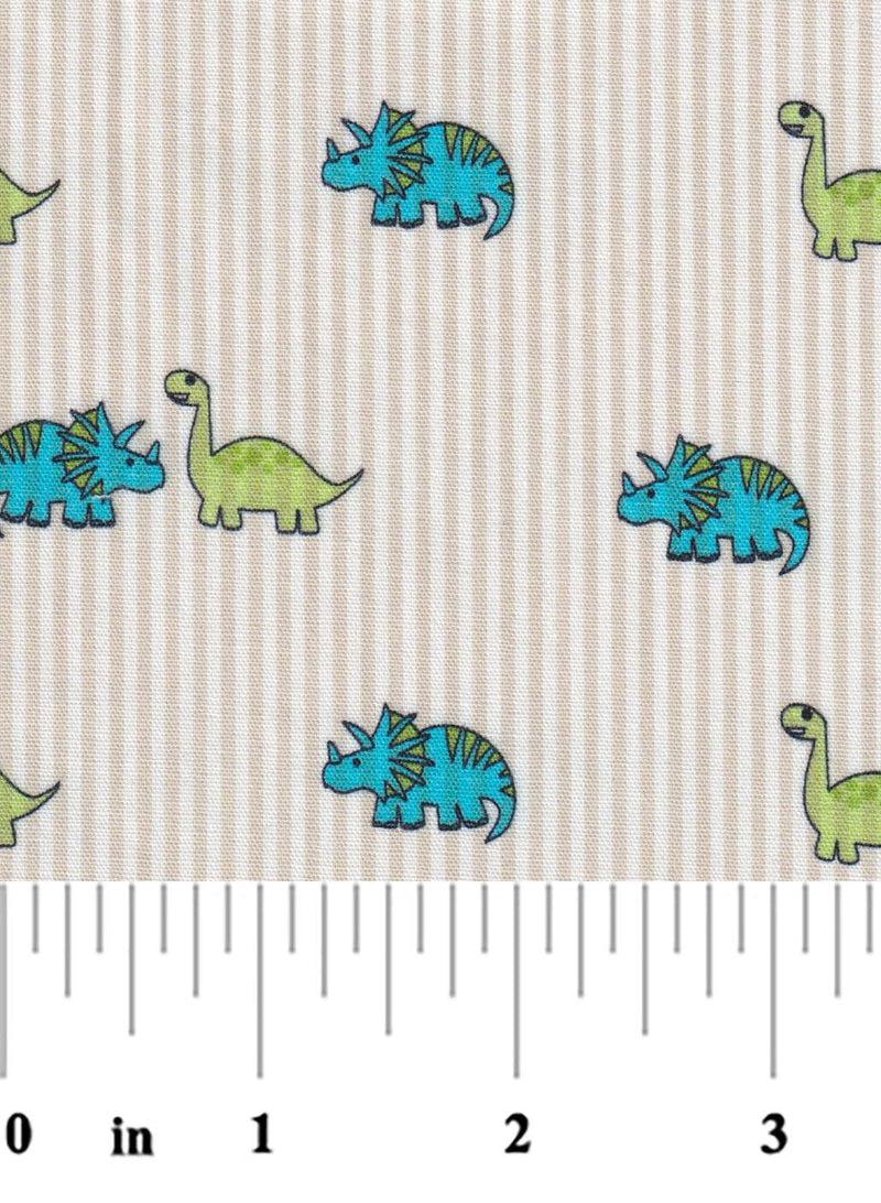 Dinosaur Khaki Stripes