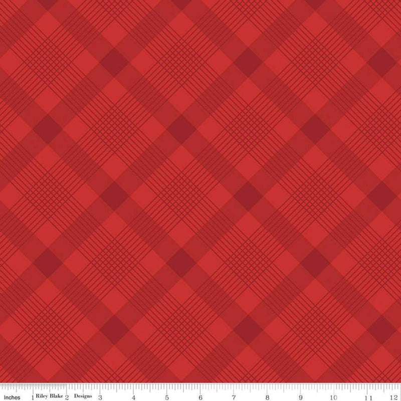 Falling in Love Plaid Red