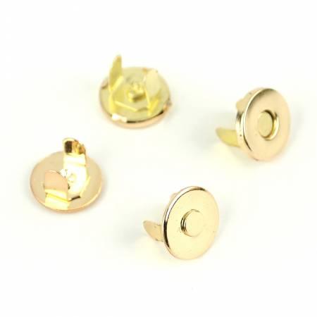 2 Magnetic Snaps 1/2" Gold