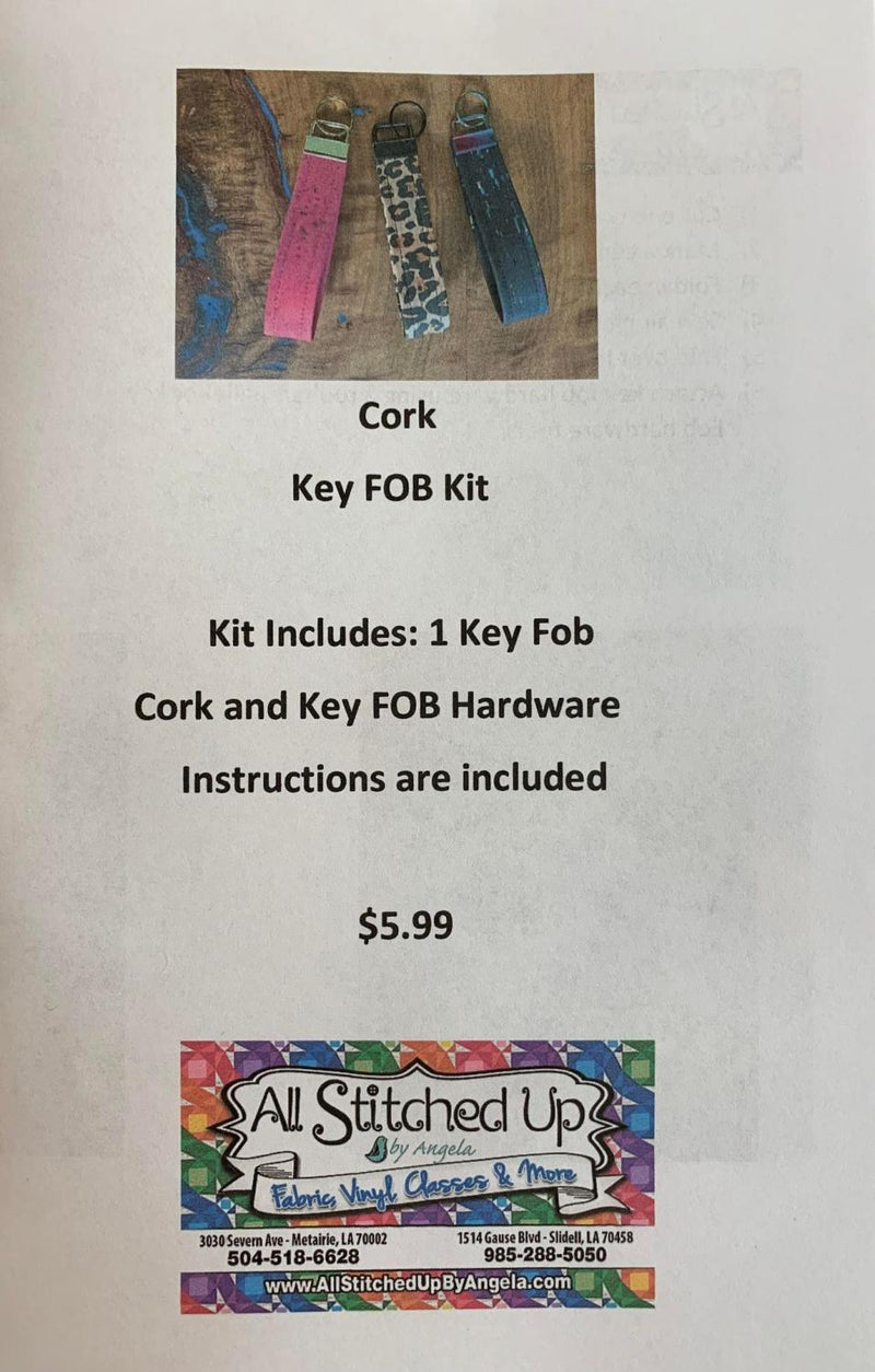 Cork Key Fob Kit