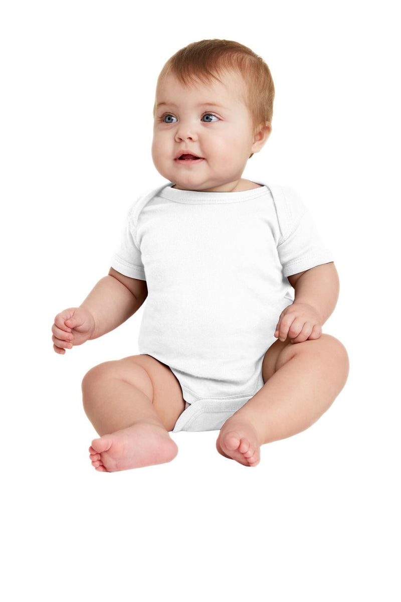 RS Baby Rib Bodysuit White