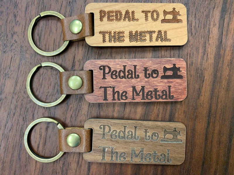 Pedal to the Metal Keychain
