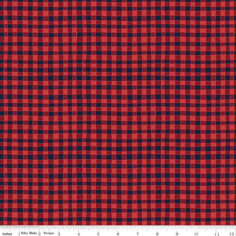 Love You Smore Gingham Red