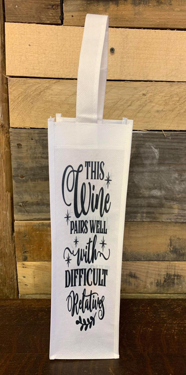 Difficult Relatives Wine Bag