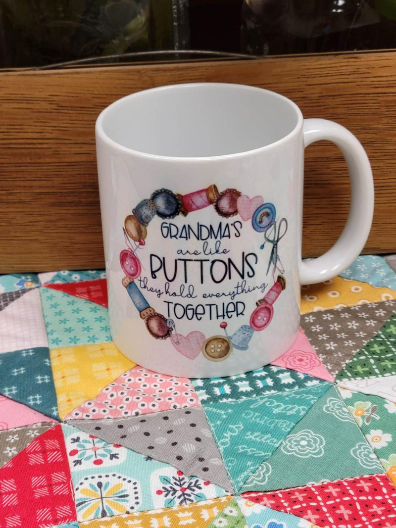 Grandma Buttons 11oz Coffee Mu