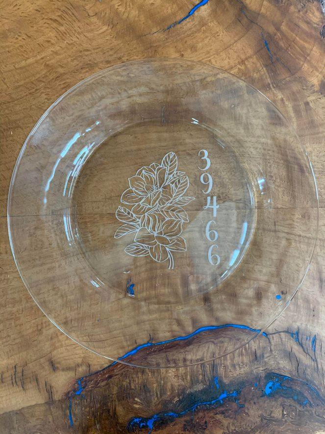 Glass Plate Magnolia 39466