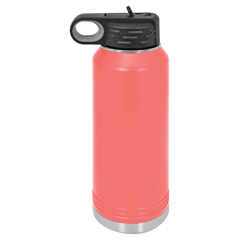 32oz Coral Water Bottle