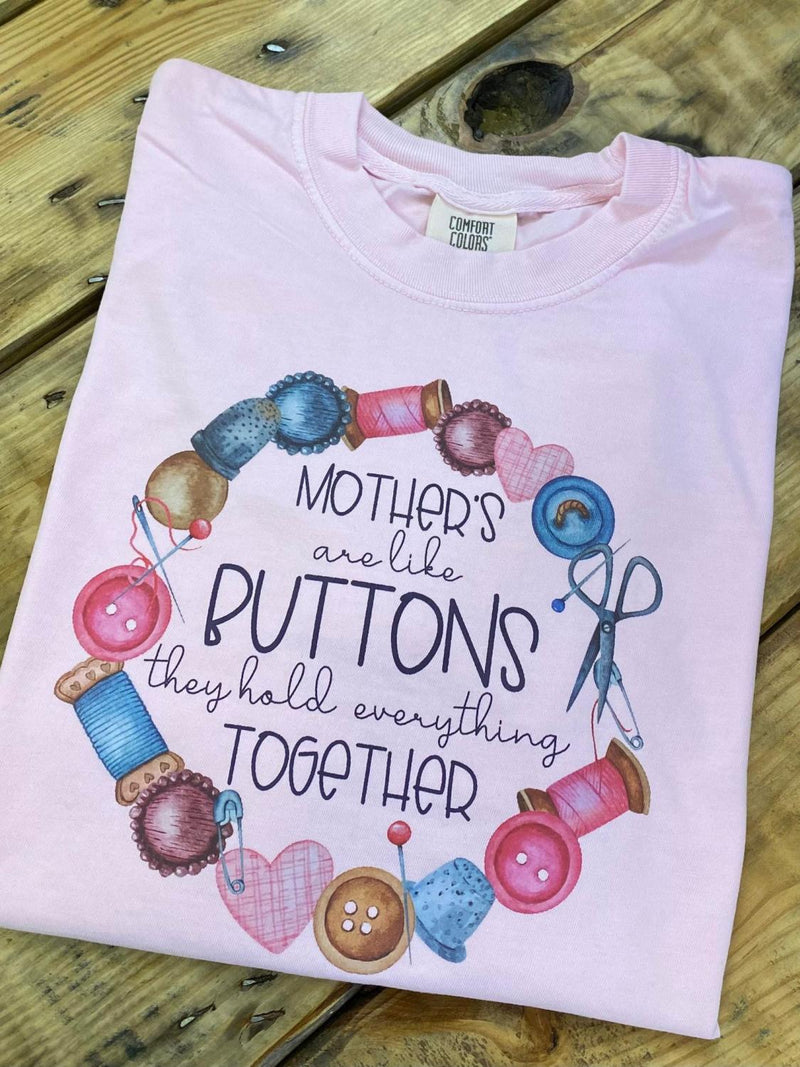 Mom Button T-Shirt